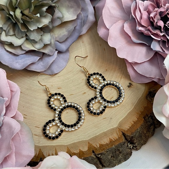 Crystal Mickey Mouse Dangle Earrings - Picture 13 of 16